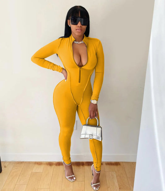 Solid 1-Piece (Fitted) Yellow